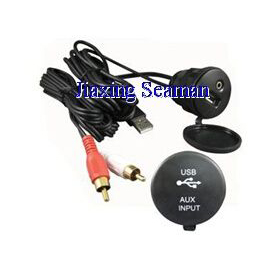 Car/Marine Dash Mount Installation USB AUX 1/8