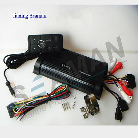 500 Watt, 4 Channel, All-Terrain, Weather Resistant marine Amplifier System With Bluetooth Multifunction Remote for Boats Cars